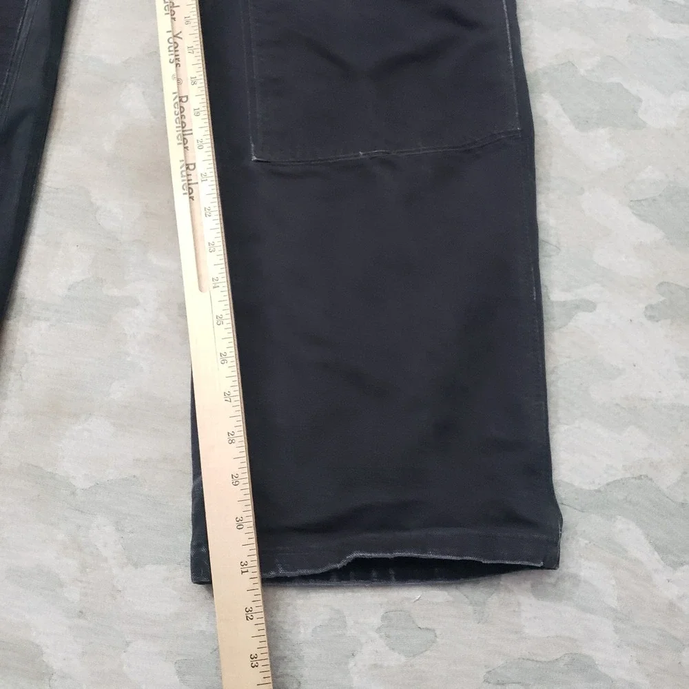 Vintage Carhartt Double Knee Pants Mens 36x34 Black B01 Workwear Made In USA